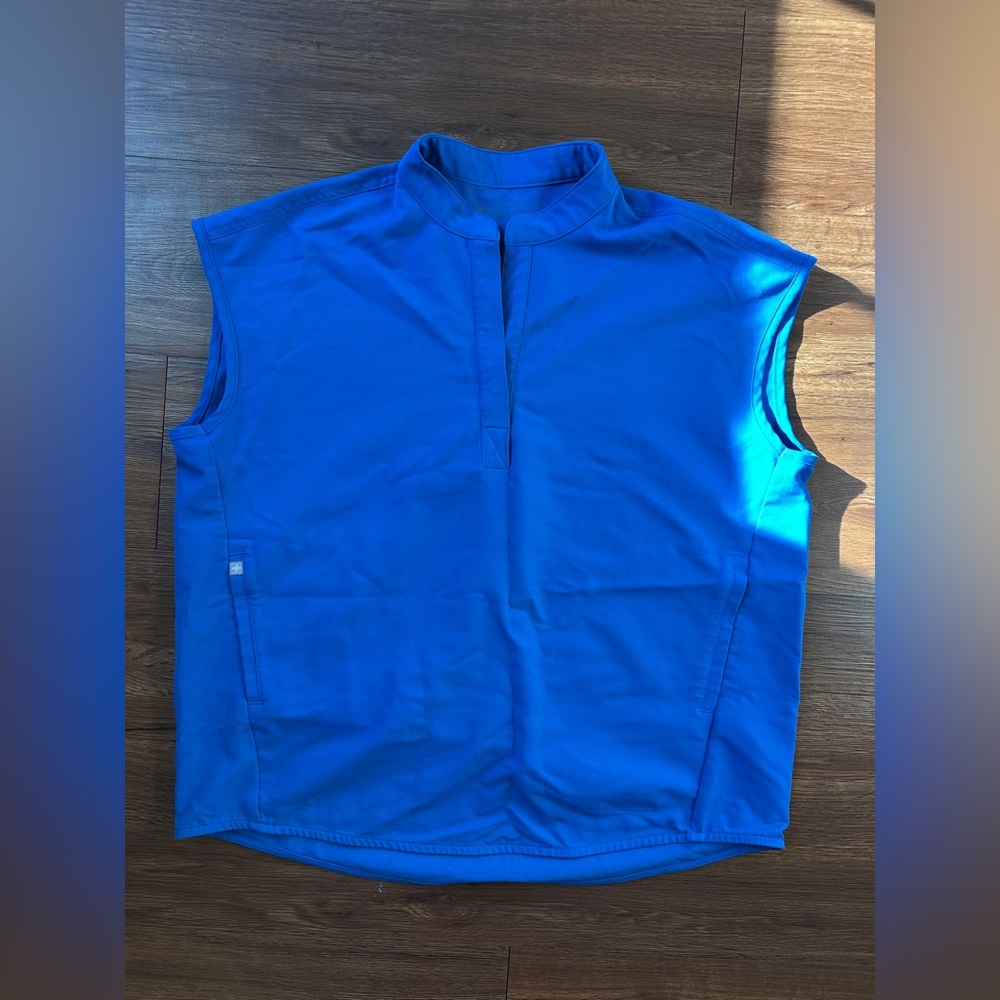 Figs Royal Blue Scrub Top
